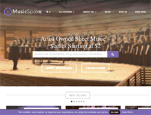 Tablet Screenshot of musicspoke.com
